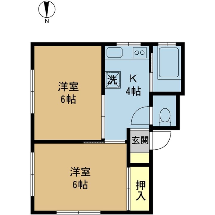 広沢アパートの間取り