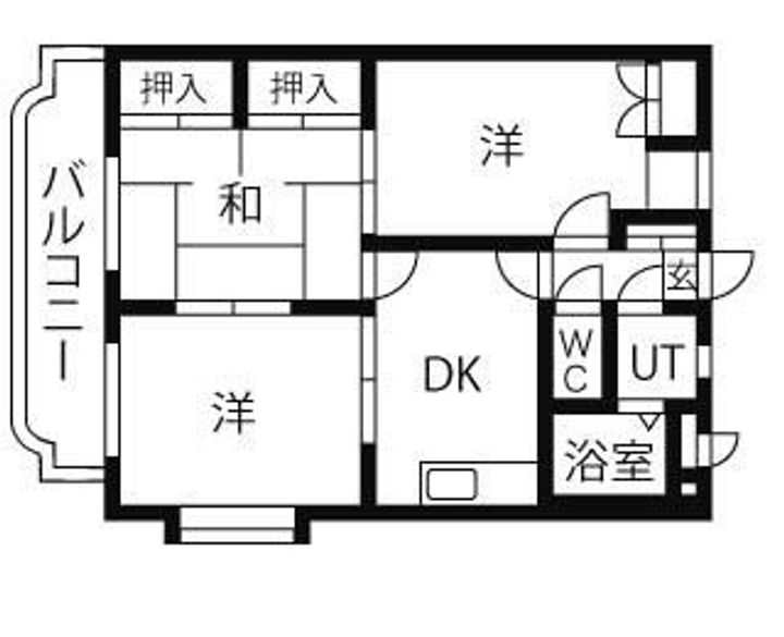 栃木県栃木市泉町(マンション)の賃貸物件の間取り