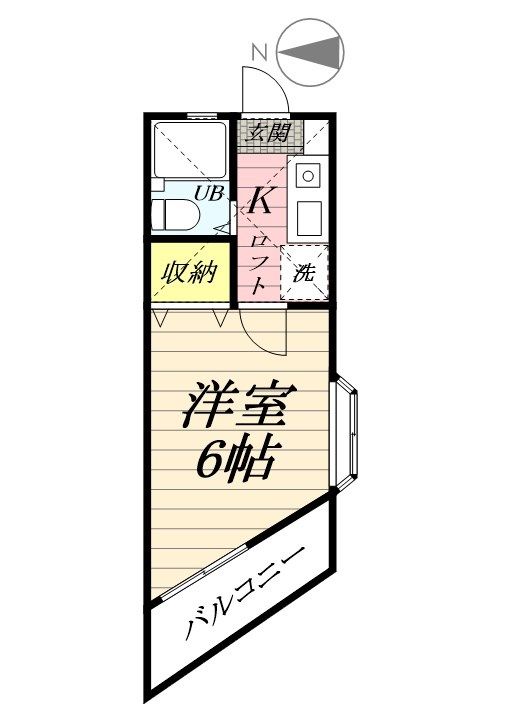 神奈川県藤沢市亀井野1(アパート)の賃貸物件の間取り