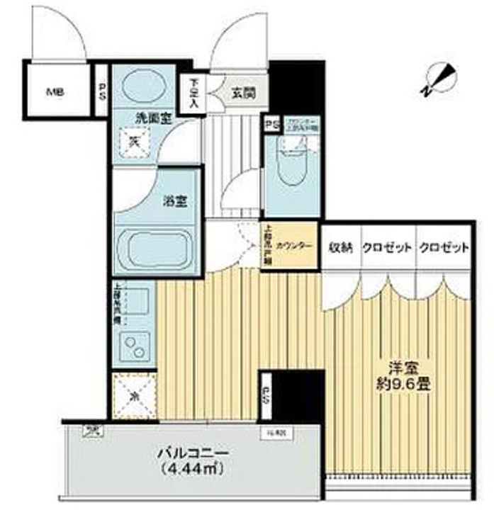 東京都中央区銀座7(マンション)の賃貸物件の間取り
