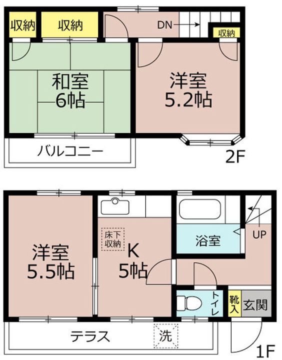 山梨県上野原市松留(一戸建)の賃貸物件の間取り