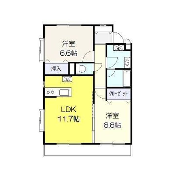 ユーライズマンションの間取り