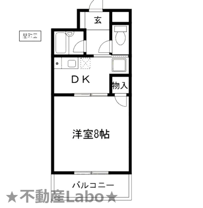 徳島県板野郡松茂町笹木野字八北開拓(マンション)の賃貸物件の間取り