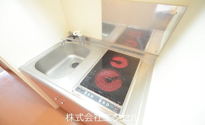 東京都あきる野市野辺(アパート)の賃貸物件のキッチン
