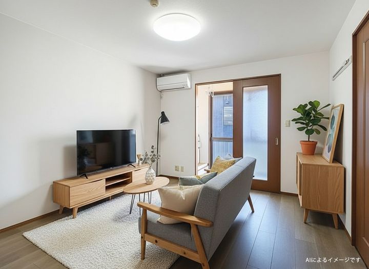 アビタシオンフルールの居間