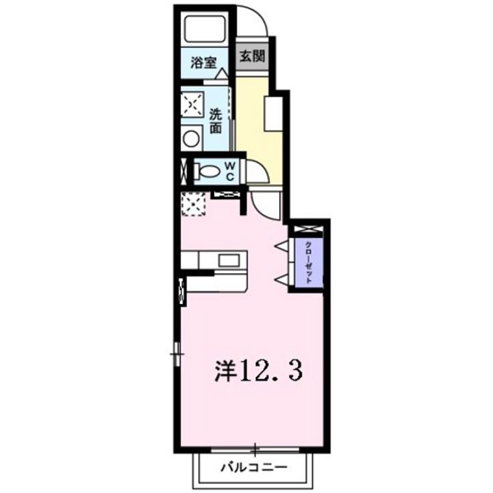 スカイハイツAの間取り