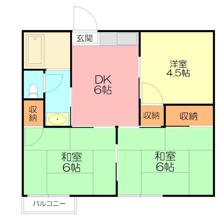 神奈川県小田原市南鴨宮1(アパート)の賃貸物件の間取り