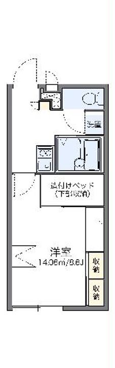 レオパレスバンブーの間取り