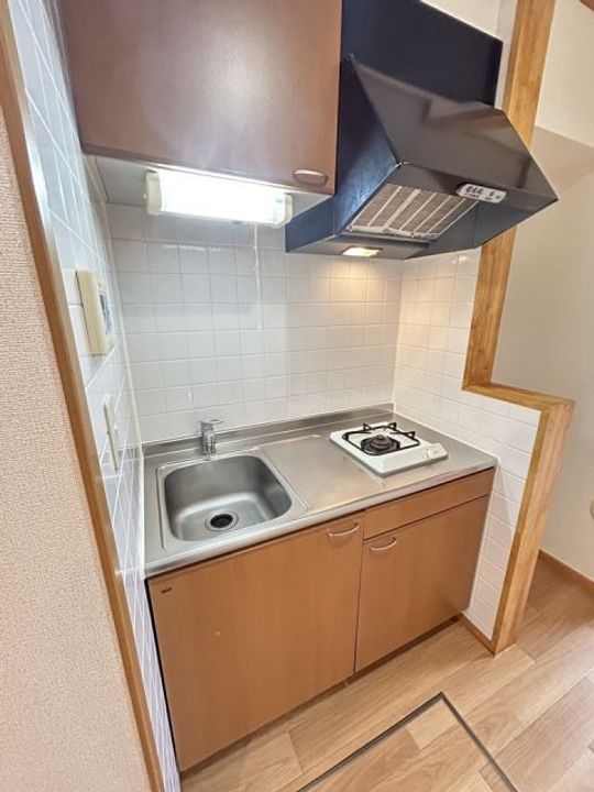 京都府京田辺市大住平谷(アパート)の賃貸物件のキッチン