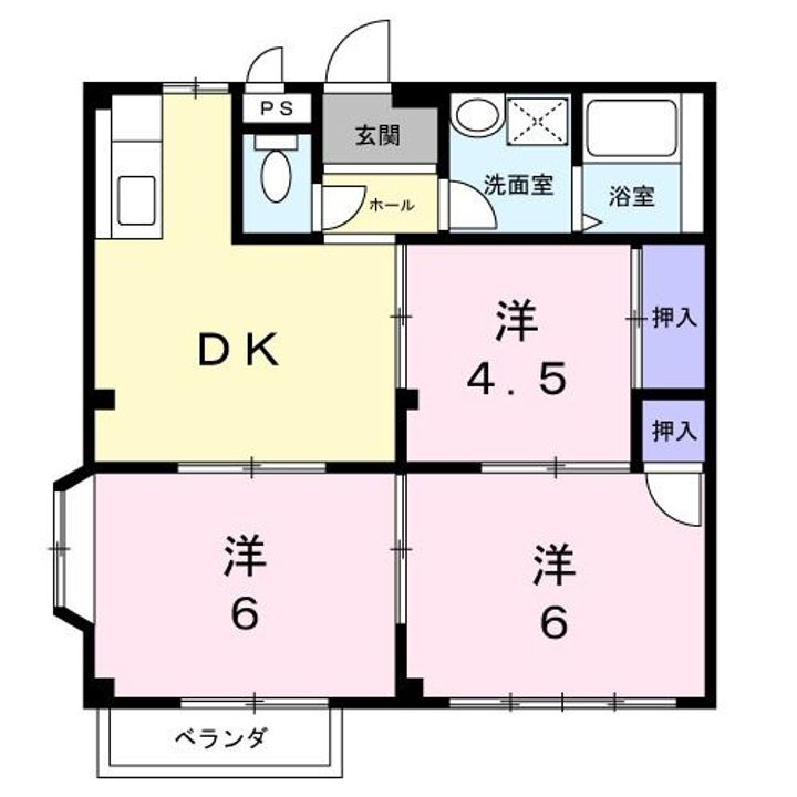 栃木県宇都宮市双葉3(アパート)の賃貸物件の間取り