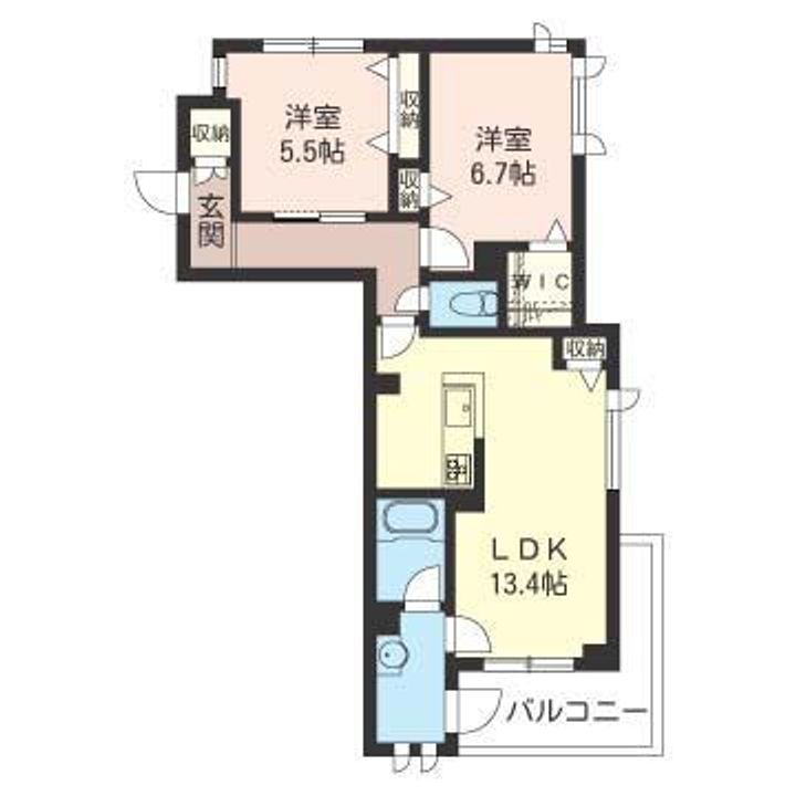 埼玉県さいたま市浦和区前地2(マンション)の賃貸物件の間取り