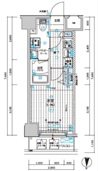 メインステージ千住中居町の間取り