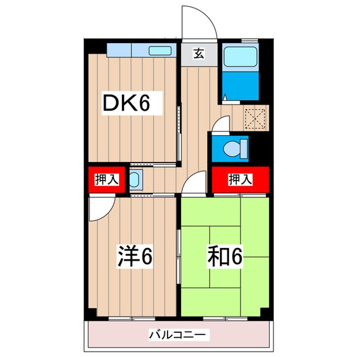 大みか中央ビルの間取り