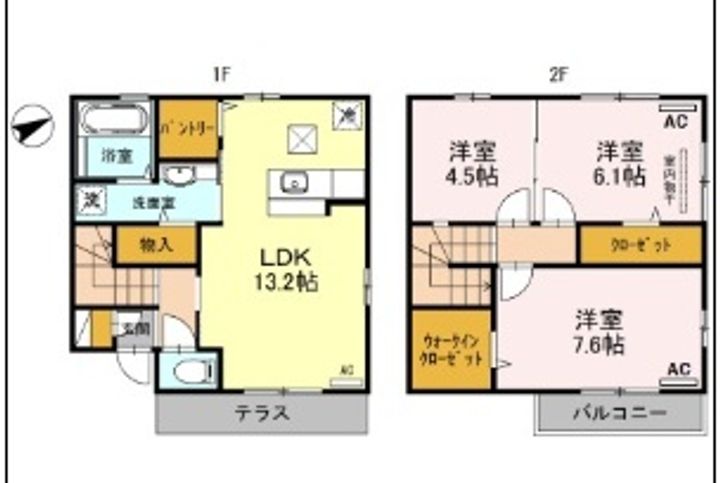 大分県大分市王子町(一戸建)の賃貸物件の間取り