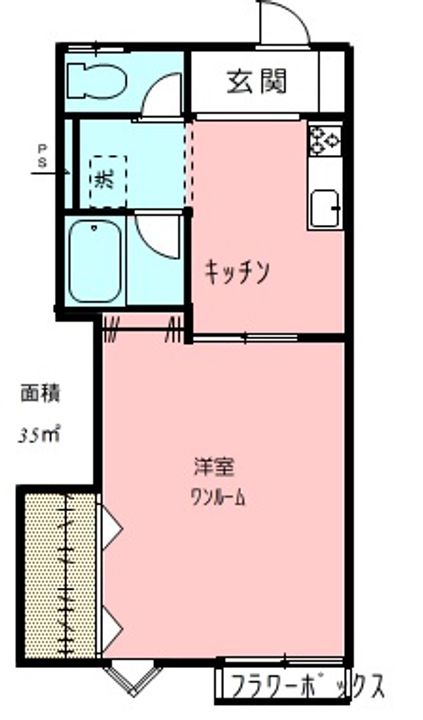 サンフラワーAの間取り