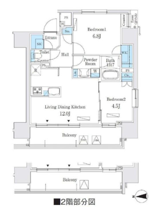 東京都台東区上野1(マンション)の賃貸物件の間取り