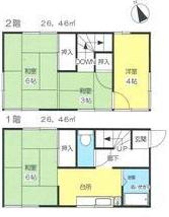 東京都調布市多摩川2(一戸建)の賃貸物件の間取り
