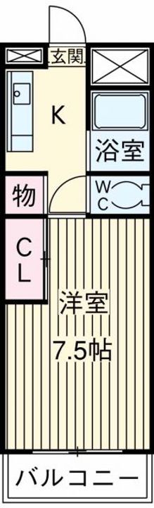 WEST AVENUEの間取り