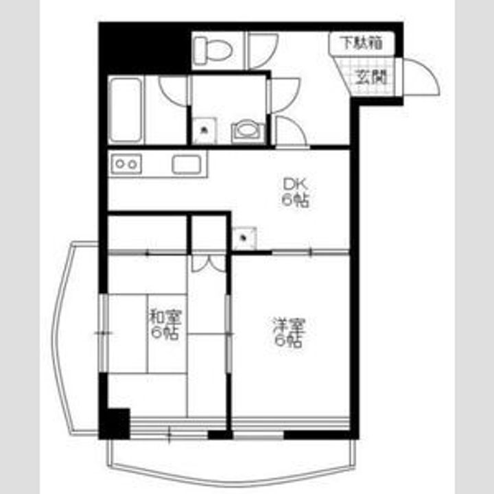 茨城県古河市古河(マンション)の賃貸物件の間取り