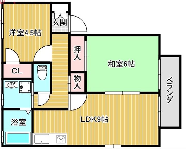 メゾンヴェールBの間取り