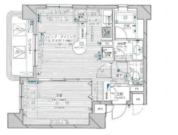 東京都台東区浅草橋5(マンション)の賃貸物件の間取り