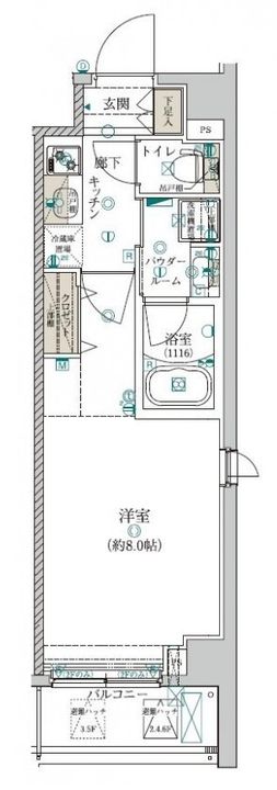 東京都墨田区石原2(マンション)の賃貸物件の間取り