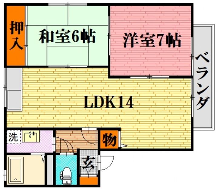 TKハイツの間取り