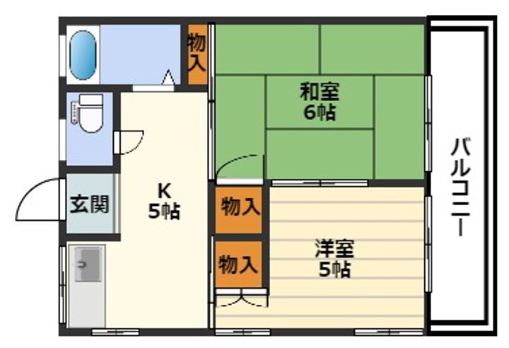 愛美マンションの間取り