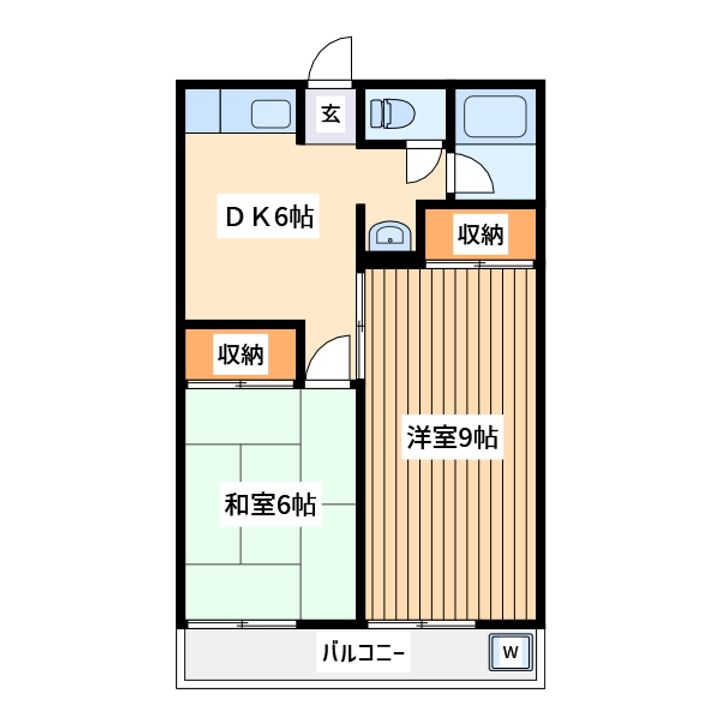 コーポ黒沢の間取り