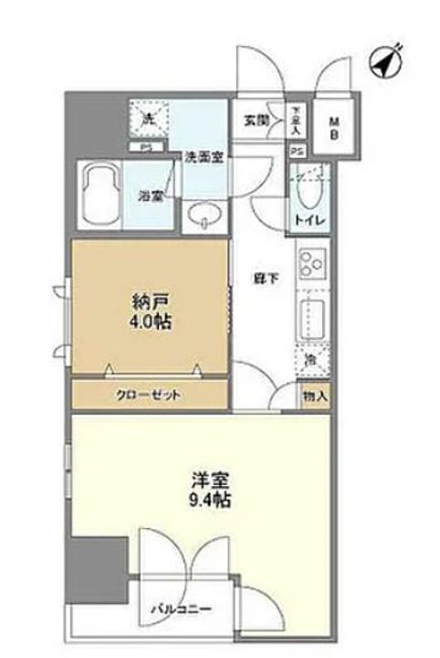 東京都中央区東日本橋2(マンション)の賃貸物件の間取り