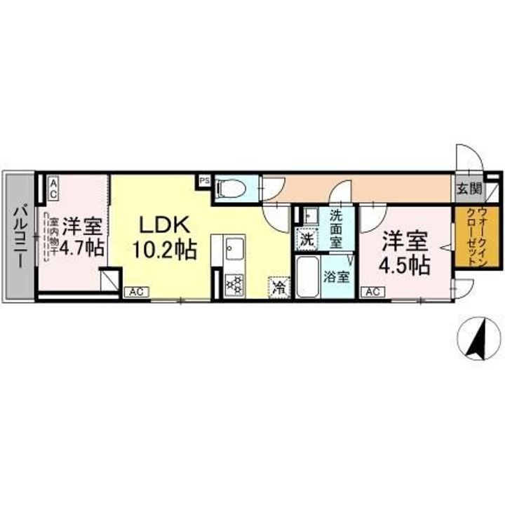 セレスティア興野の間取り