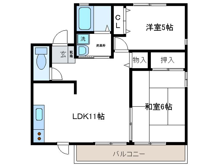 サンハイツIIの間取り