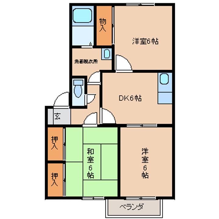 泉ハウスIIの間取り