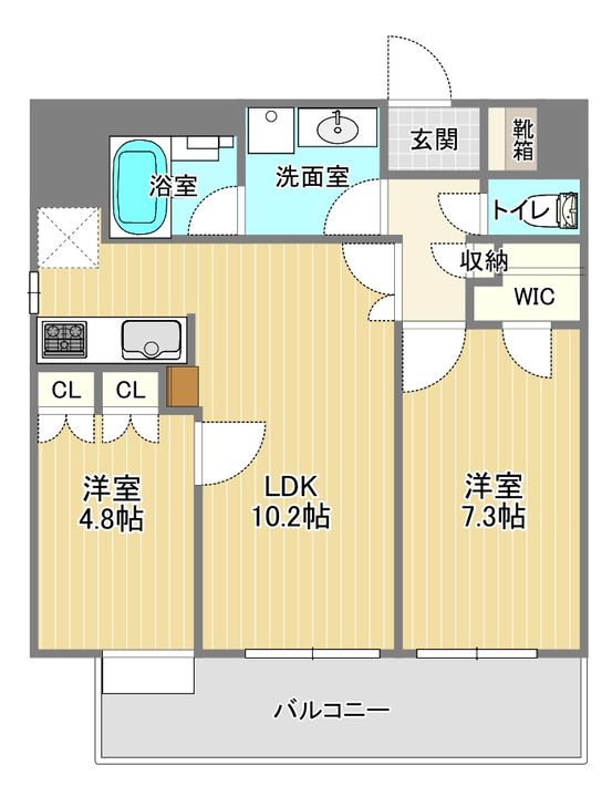 (オートロック付き)RamsesA仙台駅前ターミナルの間取り
