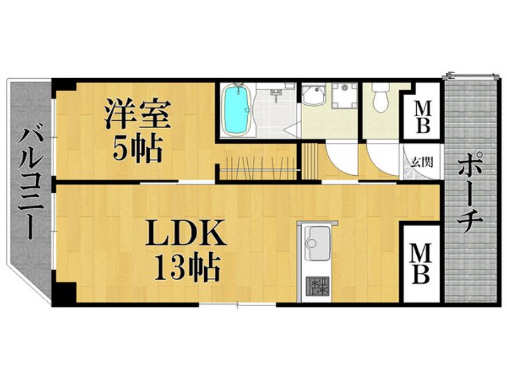 菟原ビルの間取り