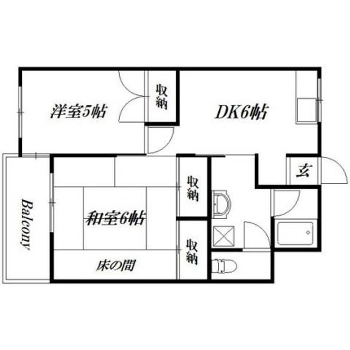 静岡県浜松市中央区蜆塚3(アパート)の賃貸物件の間取り