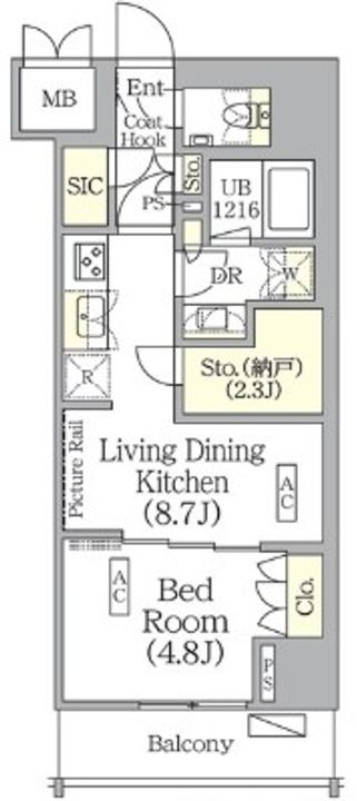 ザ・パークハビオ神楽坂レジデンスSouthの間取り