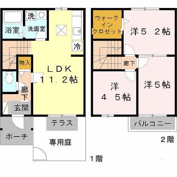 大阪府堺市北区長曽根町(一戸建)の賃貸物件の間取り