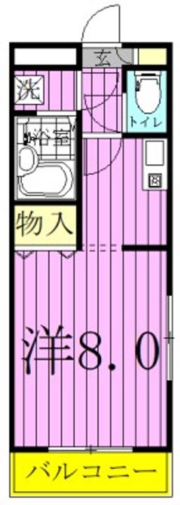 後関マンションIIの間取り