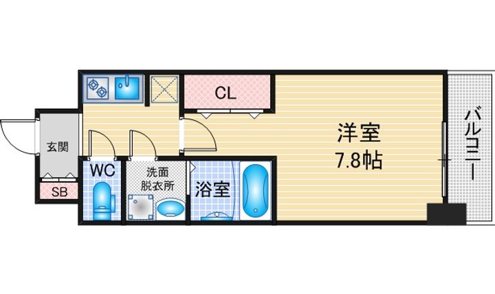 S-RESIDENCE庄内通駅前curereの間取り