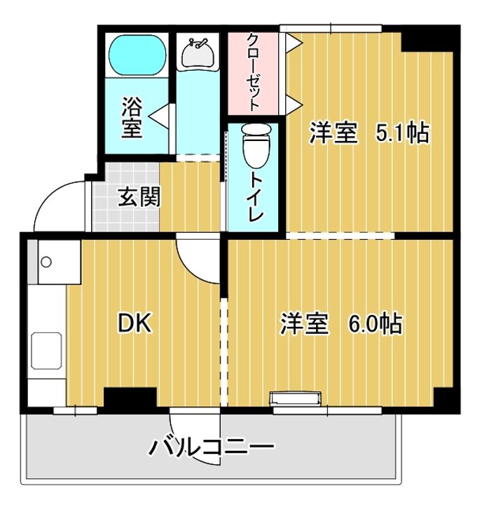 ヴィラナリー豊岡IIの間取り