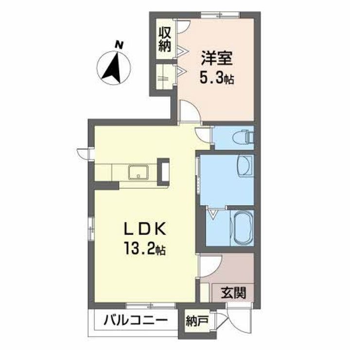 グリーンハウス B棟の間取り