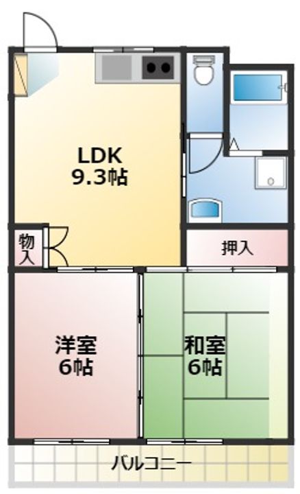 ハイツアトラスIIの間取り