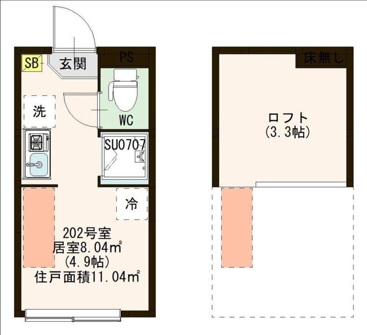 エンリッチ西蒲田の間取り