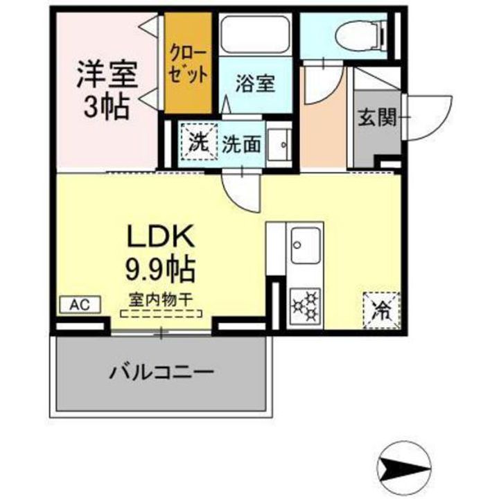 サンフィット A棟の間取り