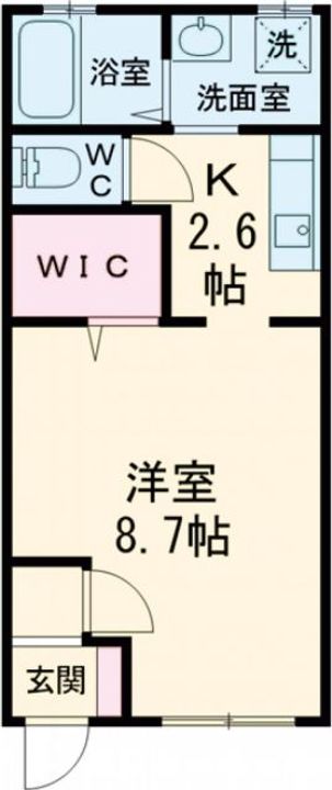 三重県名張市鴻之台1番町(アパート)の賃貸物件の間取り