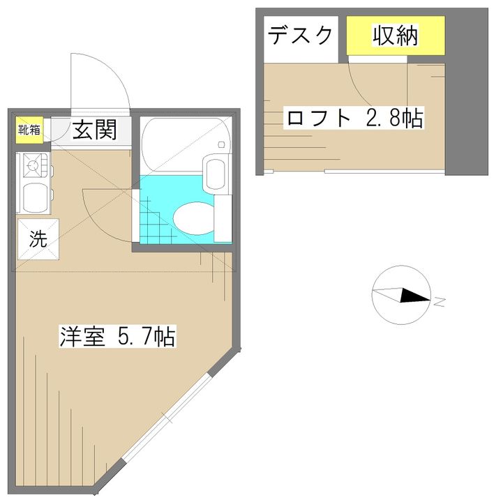 マイプラン旭丘B棟の間取り