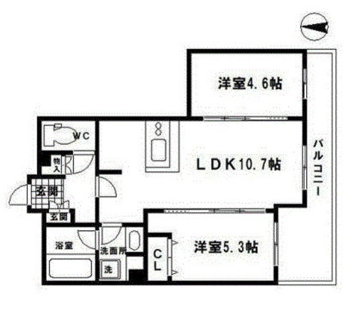CURIOJITE OKAZAKIの間取り