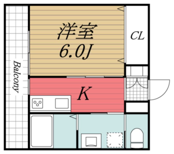 千葉県千葉市稲毛区轟町2(マンション)の賃貸物件の間取り