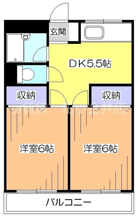 東京都西東京市芝久保町2の賃貸マンションの間取り